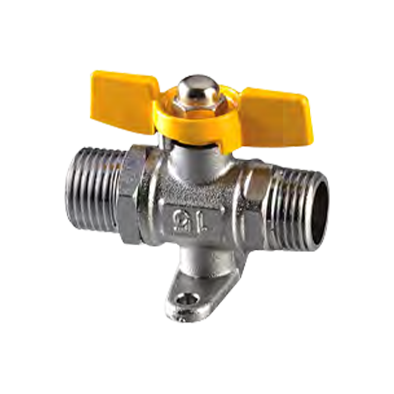 دریچه توپ نخ خارجی دو برابر با پایه